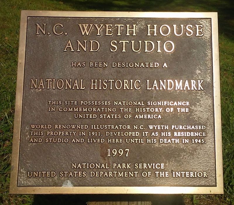 N.C. Wyeth House and Studio NHL Marker image. Click for full size.