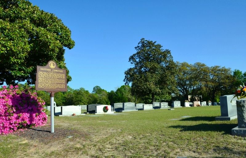 Eastside Cemetery Marker. Click for full size. Eastside Cemetery Marker image. Click for full size.