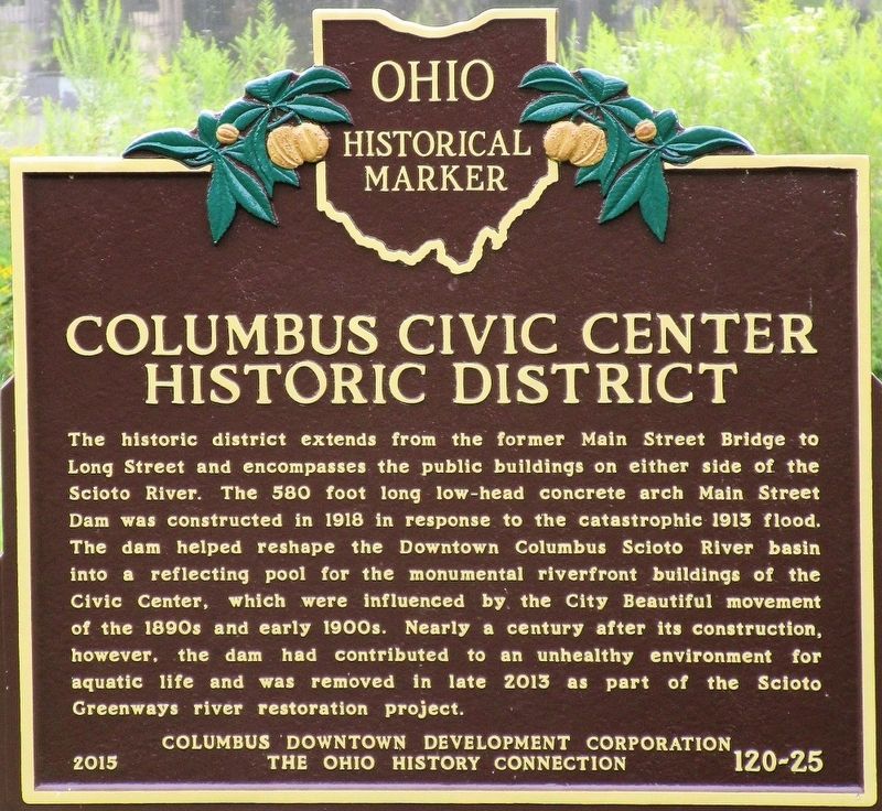 Columbus Civic Center Historic District Marker image. Click for full size.