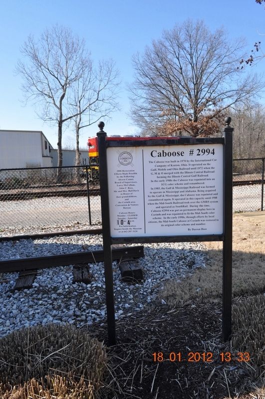 Caboose #2994 Marker. Click for full size. Caboose #2994 Marker image. Click for full size.
