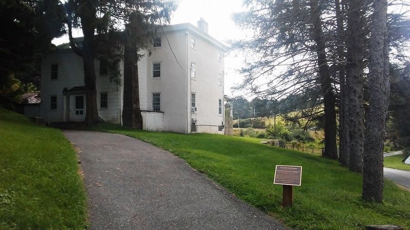 Kuerner Farmhouse and NHL Marker. Click for full size. Kuerner Farmhouse and NHL Marker image. Click for full size.