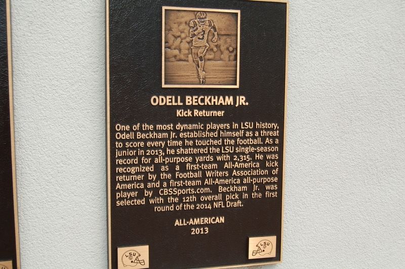 Odell Beckham, Jr. Marker image. Click for full size.