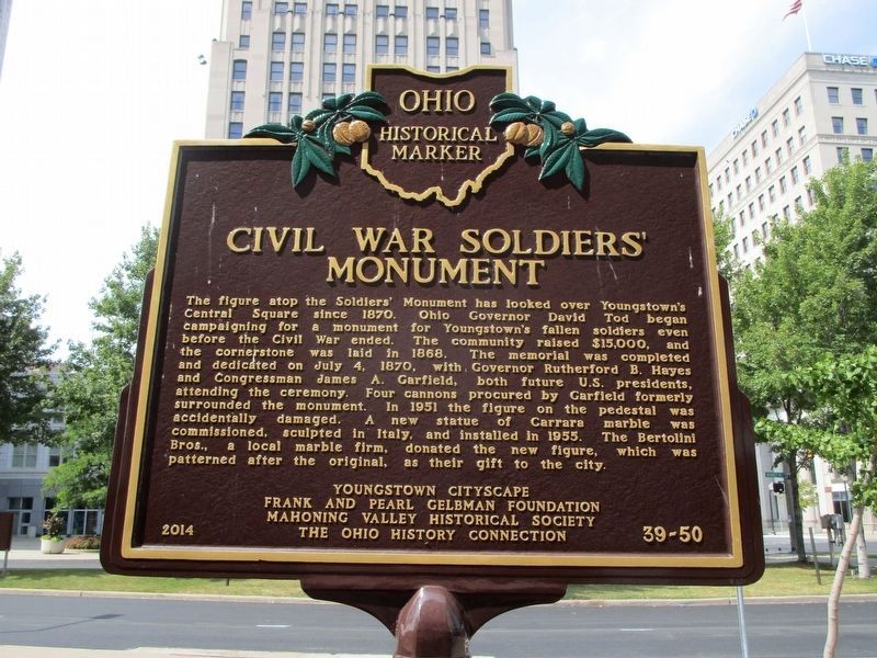 Civil War Soldiers' Monument Marker image. Click for full size.