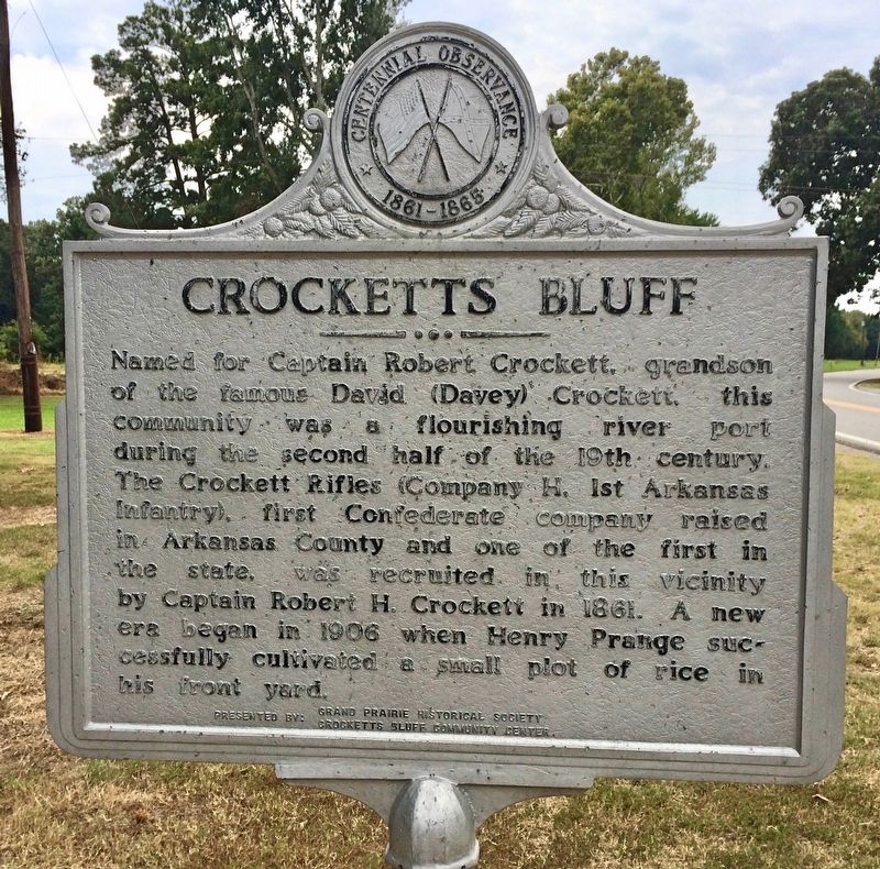 Crocketts Bluff Marker image. Click for full size.