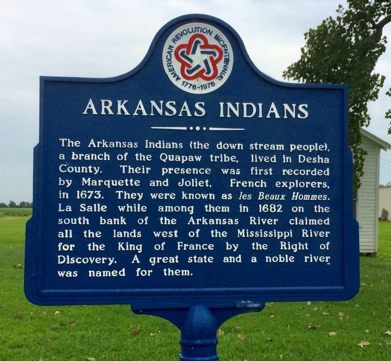 Arkansas Indians Marker image. Click for full size.