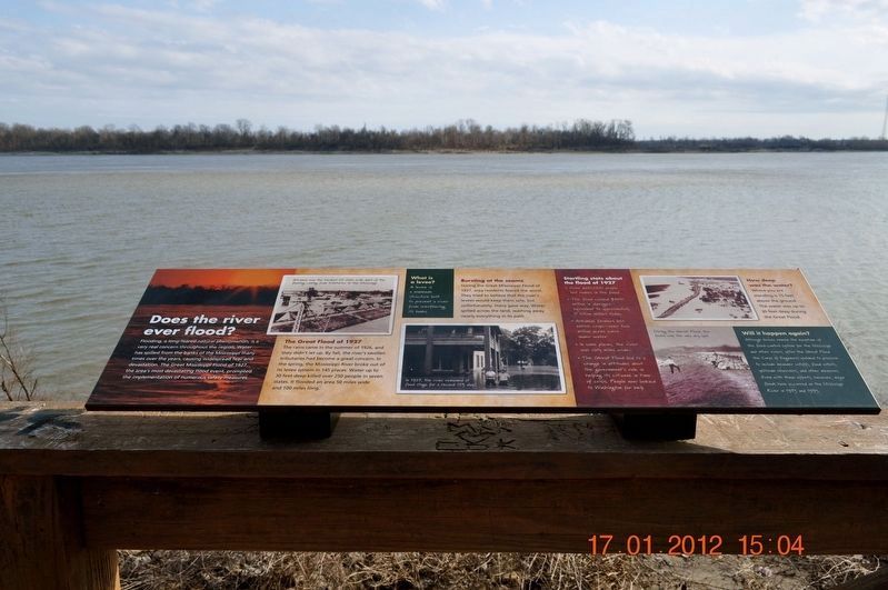 Does the River ever flood? Marker. Click for full size. Does the River ever flood? Marker image. Click for full size.