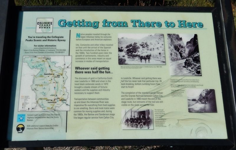 Getting from There to Here Marker. Click for full size. Getting from There to Here Marker image. Click for full size.