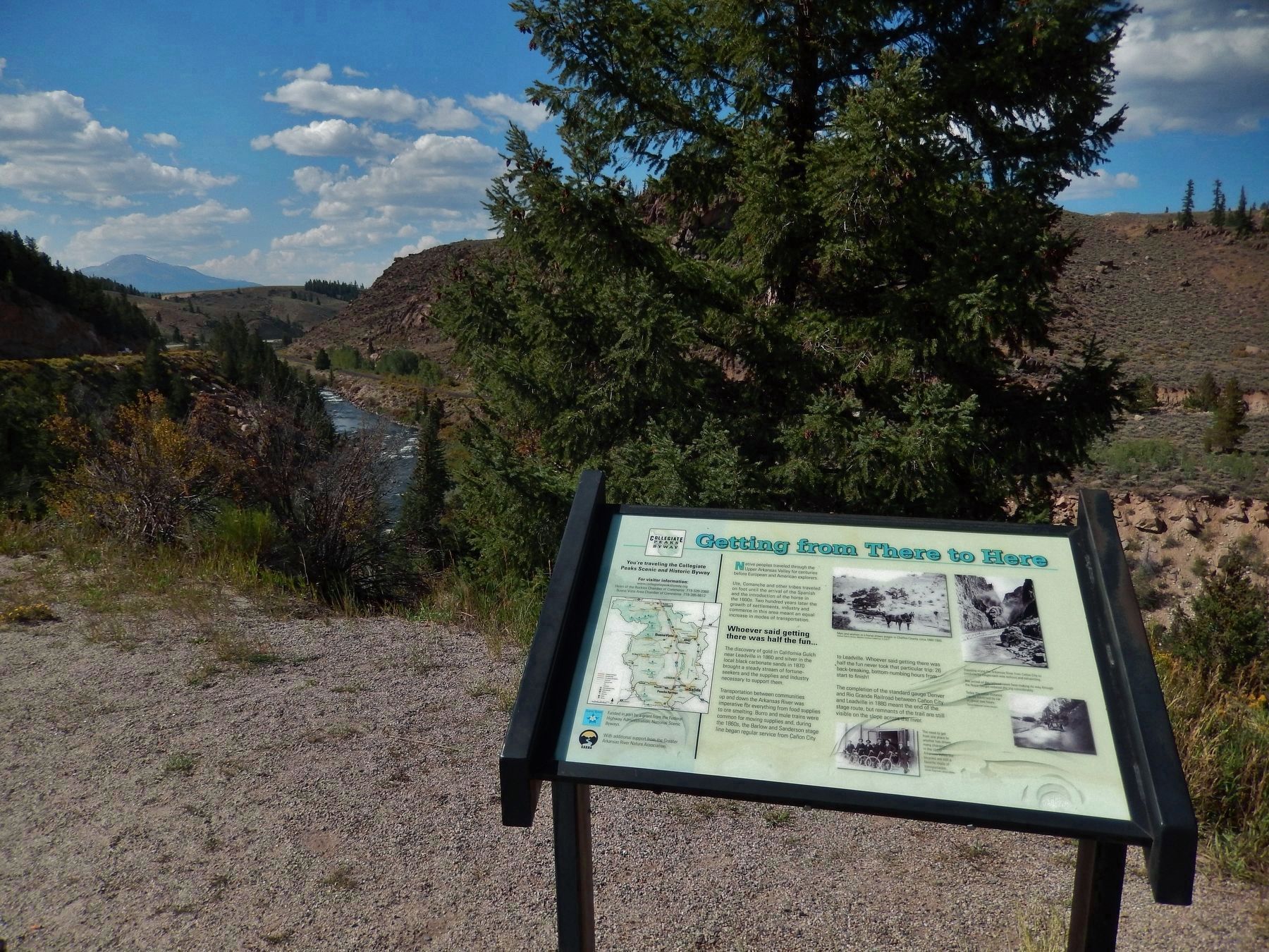 Getting from There to Here Marker (<b><i>wide view</b></i>). Click for full size. Getting from There to Here Marker (<b><i>wide view</b></i>) image. Click for full size.