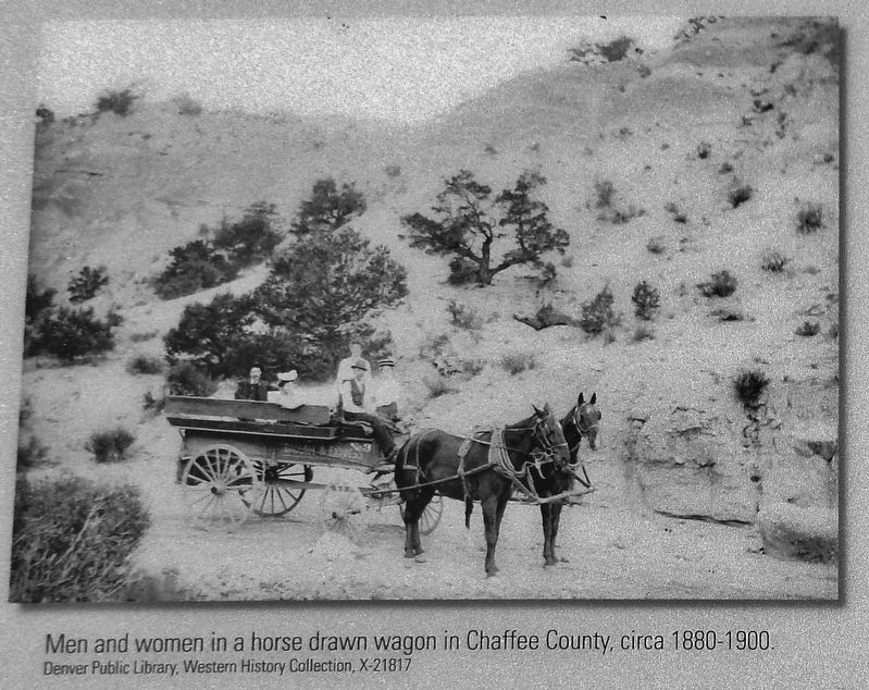 Marker Detail: Horses and Wagon. Click for full size. Marker Detail: Horses and Wagon image. Click for full size.