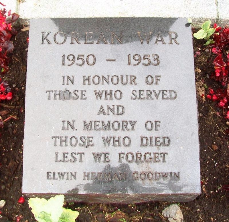 War Memorial Korean War Honored Dead image. Click for full size.