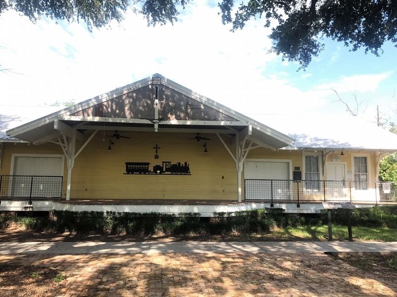 Union Pacific Freight Depot and Marker. Click for full size. Union Pacific Freight Depot and Marker image. Click for full size.