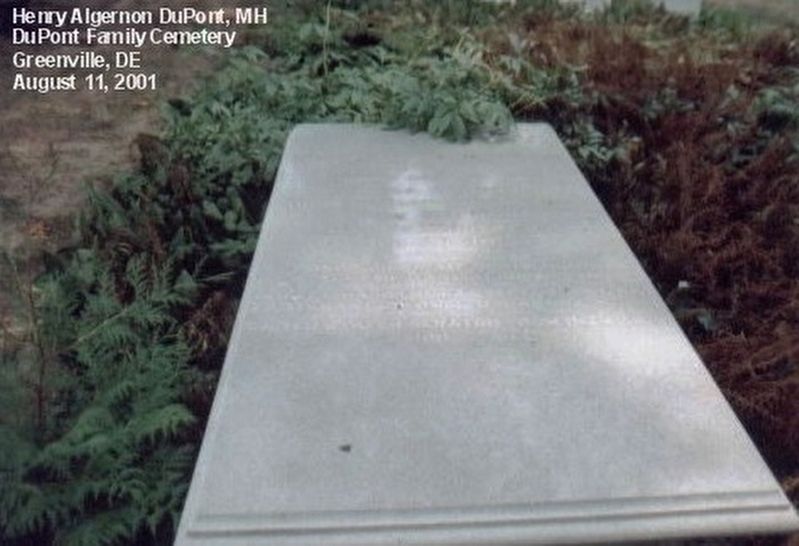 Henry Algernon DuPont grave marker image. Click for full size.