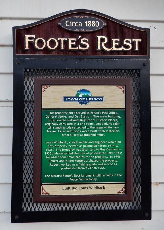 Foote's Rest Marker image. Click for full size.