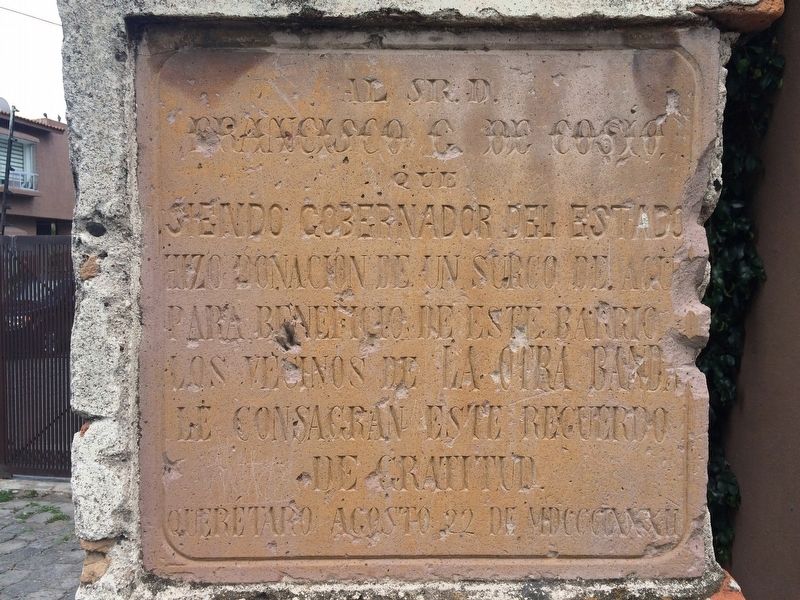 The Cos�o Waterway Marker image. Click for full size.