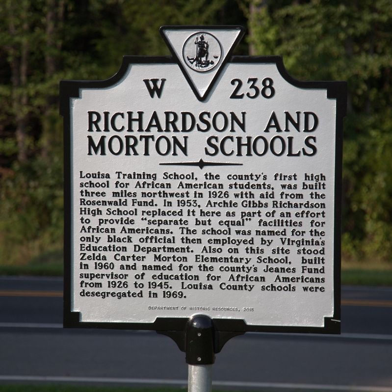 Richardson and Morton Schools Marker image. Click for full size.