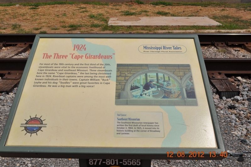 1924 Marker. Click for full size. 1924 Marker image. Click for full size.
