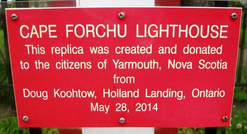 Cape Forchu Lighthouse Marker image. Click for full size.