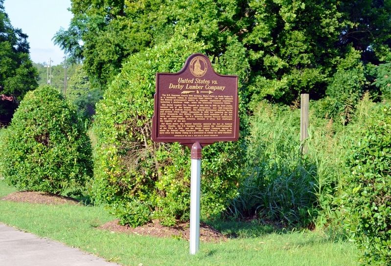 United States vs. Darby Lumber Company Marker image. Click for full size.
