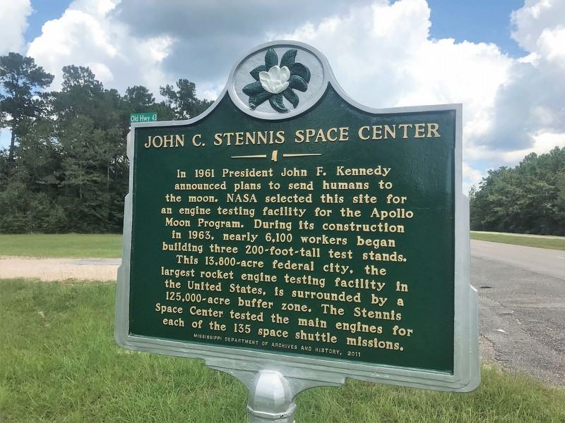 John C. Stennis Space Center Marker. Click for full size. John C. Stennis Space Center Marker image. Click for full size.