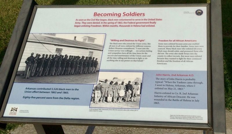 Becoming Soldiers Marker image. Click for full size.