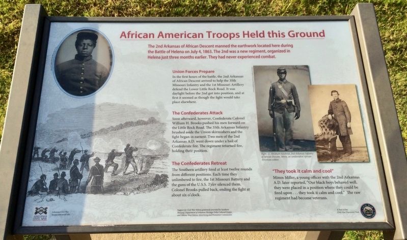 African American Troops Held This Ground Marker image. Click for full size.