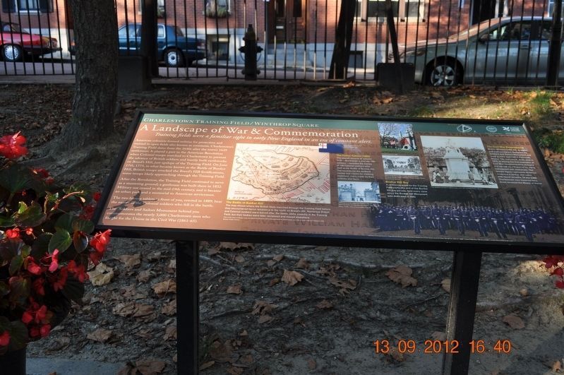 Charlestown Training Field/Winthrop Square Marker image. Click for full size.