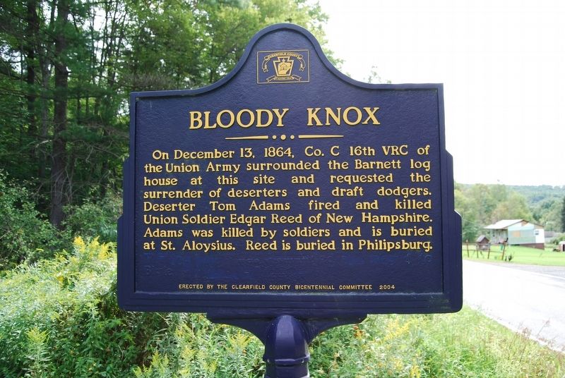 Bloody Knox Marker. Click for full size. Bloody Knox Marker image. Click for full size.