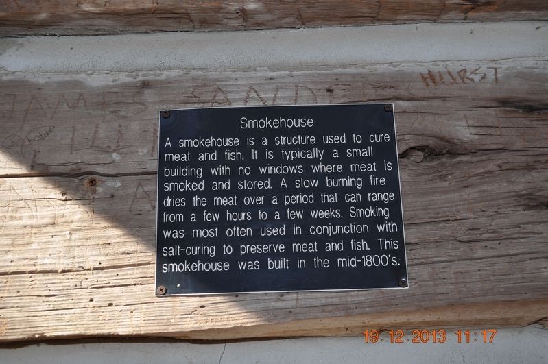 Smokehouse Marker image. Click for full size.