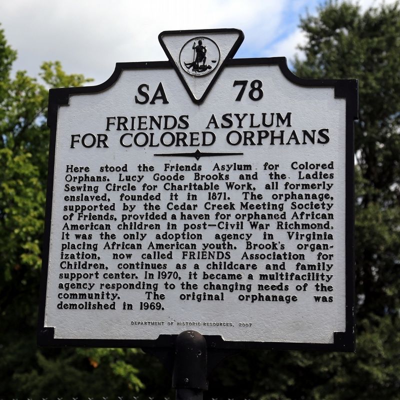 Friends Asylum for Colored Orphans Marker image. Click for full size.