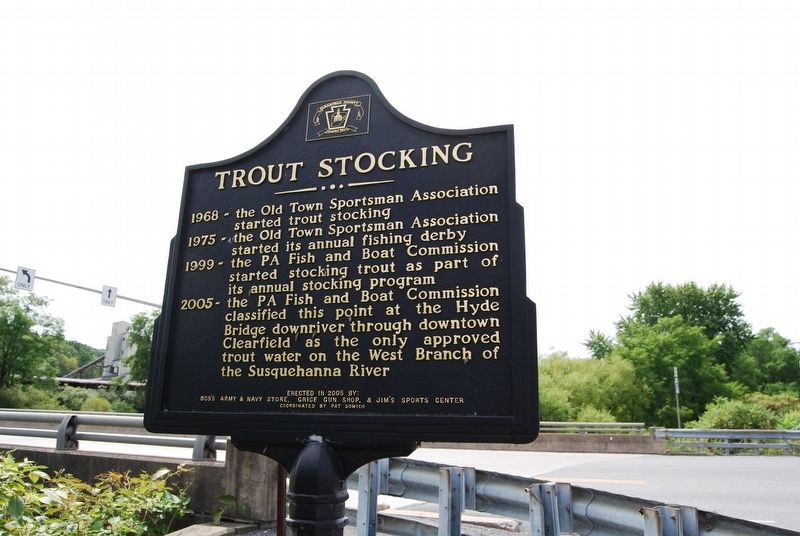 Trout Stocking Marker image. Click for full size.