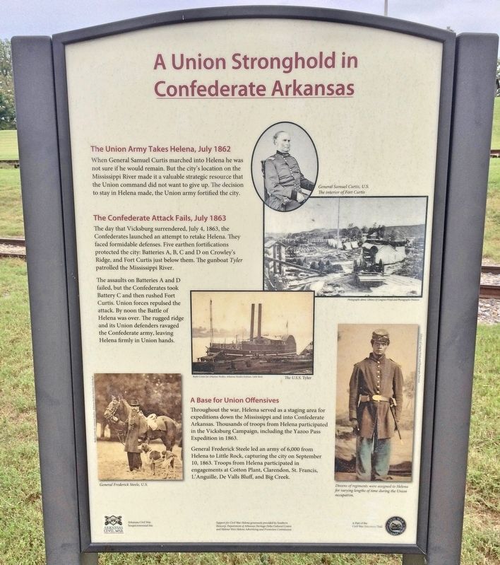 A Union Stronghold in Confederate Arkansas Marker image. Click for full size.