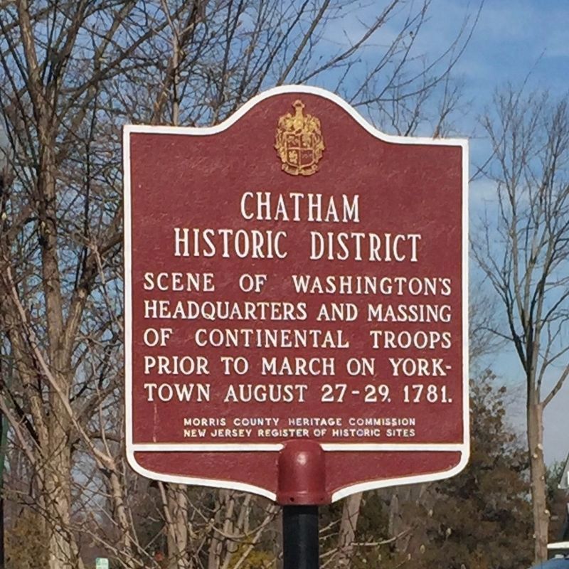 Chatham Historic District Marker, duplicate copy image. Click for full size.