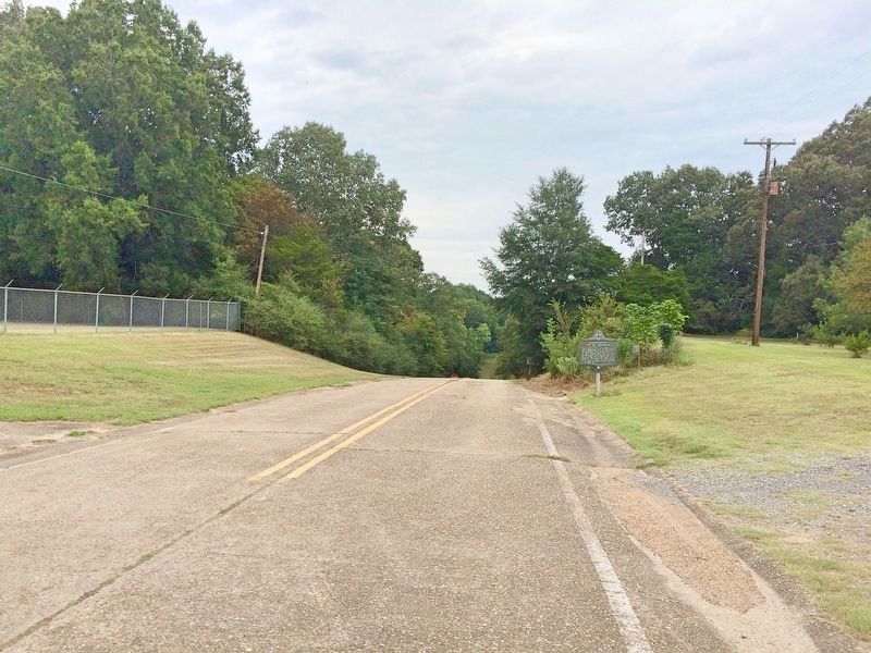 View of marker with White River in far background. image. Click for full size.