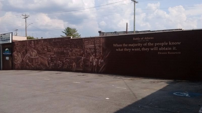 Battle of Athens Mural. Click for full size. Battle of Athens Mural image. Click for full size.