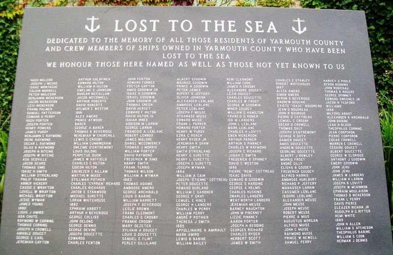 Lost to the Sea Memorial Panel 04 image. Click for full size.