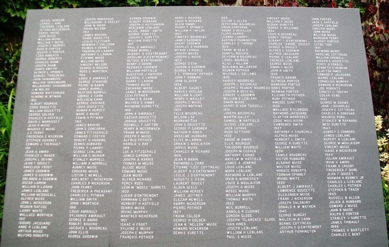 Lost to the Sea Memorial Panel 06. Click for full size. Lost to the Sea Memorial Panel 06 image. Click for full size.