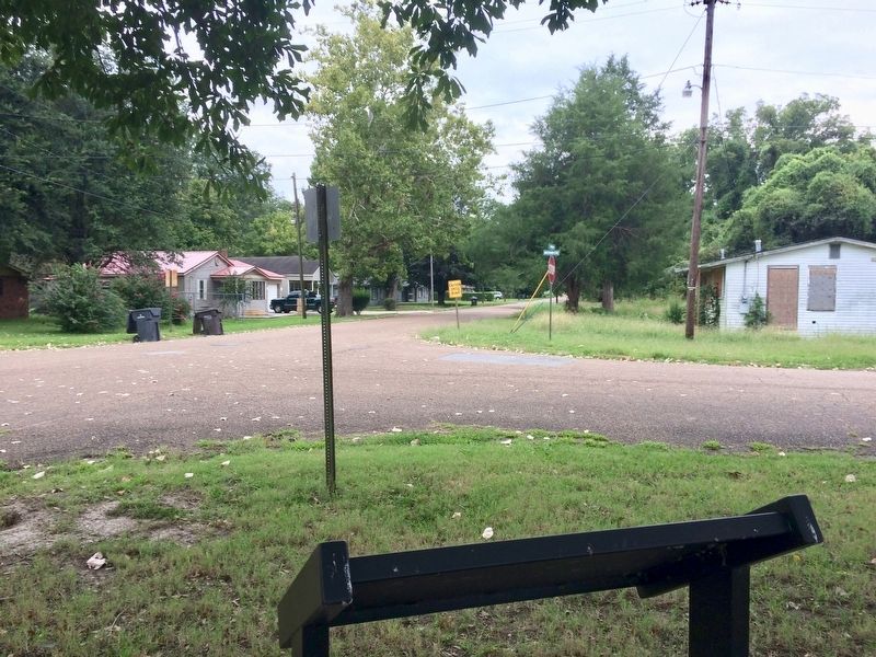 View from marker, south on Cherry Street.. Click for full size. View from marker, south on Cherry Street. image. Click for full size.