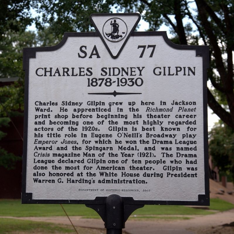 Charles Sidney Gilpin Marker image. Click for full size.