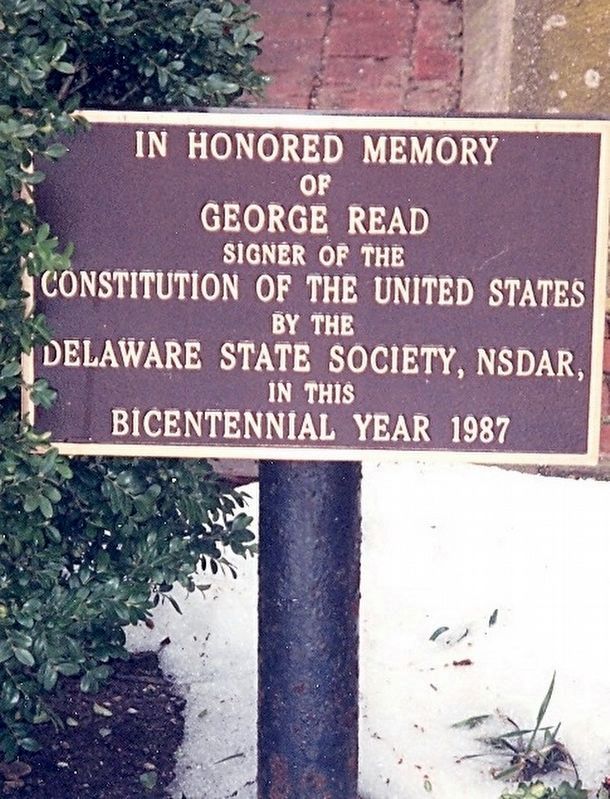 George Read Memorial Marker image. Click for full size.