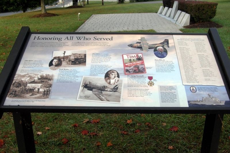 Honoring Those Who Served Marker image. Click for full size.