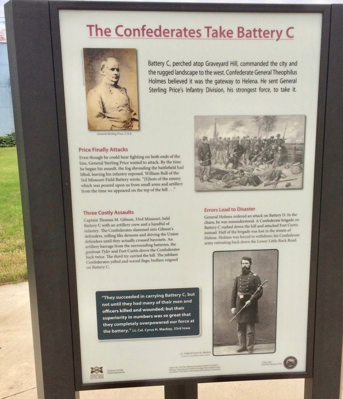 The Confederates Take Battery C Marker image. Click for full size.