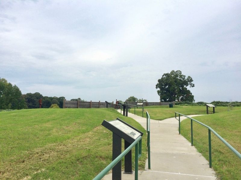 View of the top of Battery C. image. Click for full size.
