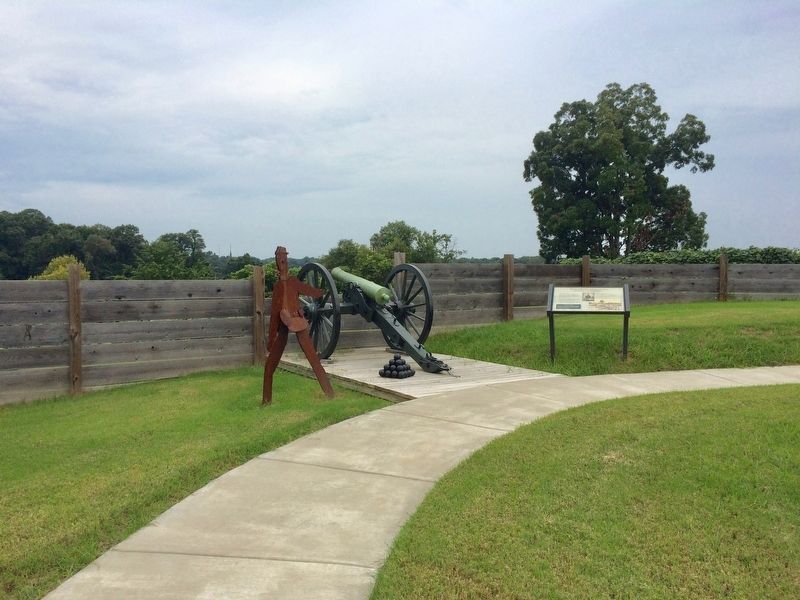 Marker and replica cannon.. Click for full size. Marker and replica cannon. image. Click for full size.