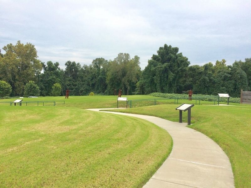 Marker at Battery C is on the right in foreground. image. Click for full size.