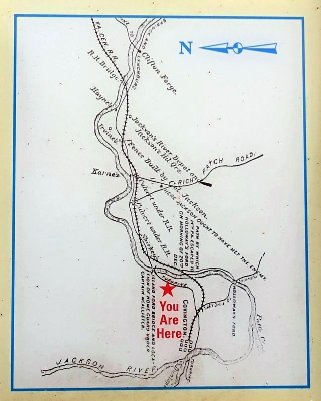 Island Ford Bridge area map image. Click for full size.