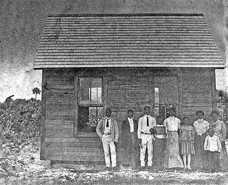 Clifton Colored Schoolhouse - ca 1890 image. Click for full size.