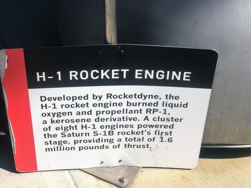 H-1 Rocket Engine Marker image. Click for full size.
