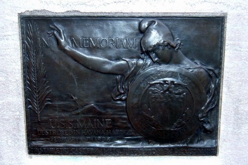 Ancillary marker at the Maine Memorial. Click for full size. Ancillary marker at the Maine Memorial image. Click for full size.