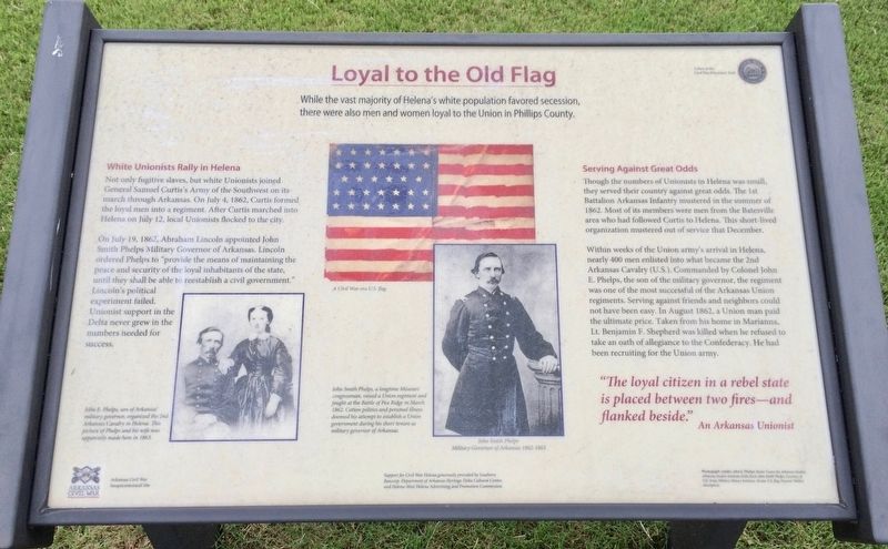 Loyal to the Old Flag Marker image. Click for full size.