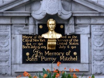 In Memory of John Purroy Mitchel Marker image. Click for full size.